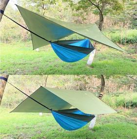 img 3 attached to 🏕️ WoneNice Camping Hammock Tarp - 10x13 Feet - Waterproof, Windproof, Lightweight, Durable Rainfly Shelter - Ideal Tent Tarp for Backpacking, Hiking, and Travel