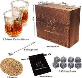 img 3 attached to Premium Whiskey Stones Gift Set for an Unforgettable Anniversary Celebration