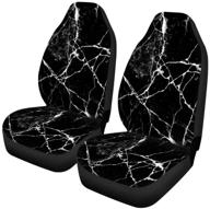 wanyint black marble design universal auto car front seat covers logo