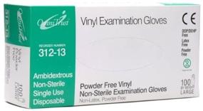 img 1 attached to 🧤 Large Vinyl Powder-Free Exam Gloves - 100/Box, Ideal for Medical Use