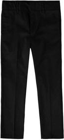 img 2 attached to 👖 Educated Uniforms Boys' Flat-Front School Pants with Double Knee and Adjustable Waistband