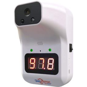 img 4 attached to 🌡️ SkinDfense K3 Touchless Temperature Measurement System - Wall Mounted Infrared Digital Forehead Scanner for Adults & Children - Non-Contact Temperature Detection Machine