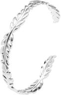 stainless adjustable bangle bracelet silver logo