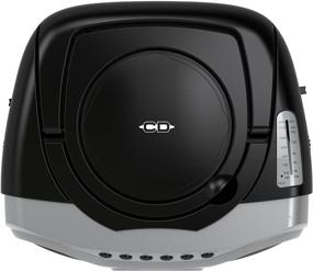 img 2 attached to HDi Audio Sport Portable Stereo CD Boombox CD-518: AM/FM Radio, Aux Line-in, Black/Silver, Portable CD Player with Powerful Sound
