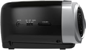 img 1 attached to HDi Audio Sport Portable Stereo CD Boombox CD-518: AM/FM Radio, Aux Line-in, Black/Silver, Portable CD Player with Powerful Sound