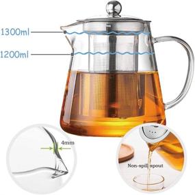 img 1 attached to ☕ Discover the Perfect Combination of Tea Brewing with Teapot Infuser Kettle Stovetop Blooming: Enhance Your Tea Ritual