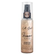 girl shimmer spray rose gold logo