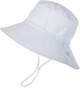 img 1 attached to 👒 Protective UPF 50+ Sun Hat with Adjustable Chin-Strap for Baby Boys and Girls - Ideal for Summer Beach, Safari and Fishing Adventures