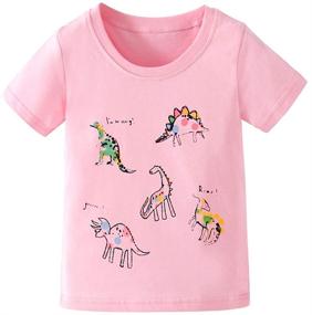 img 4 attached to Enchanting Unicorn Toddler T-Shirt: Magical Sleeve Graphic for Girls' Clothing