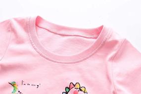 img 3 attached to Enchanting Unicorn Toddler T-Shirt: Magical Sleeve Graphic for Girls' Clothing