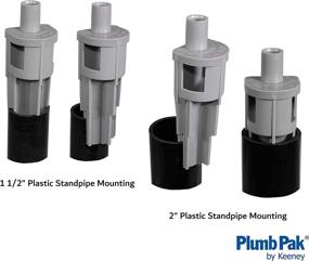 img 3 attached to 🕳️ Плавленая пакетная заглушка Plumb Pak PP855-69: серая, подходит для 1-1/2" и 2" металлических или пластиковых стояков.