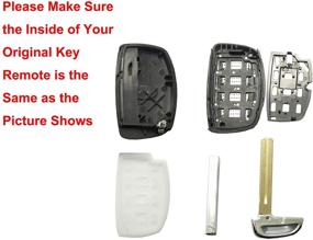 img 3 attached to 🔑 Замена ключа Hyundai Sonata Tucson Elantra Keyless Entry Key Fob Shell Cover - Совместимый корпус для ключа