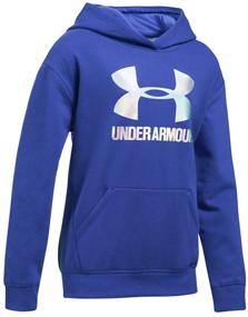 img 1 attached to 🏻 Одежда для активных девочек: флисовая толстовка Under Armour Threadborne