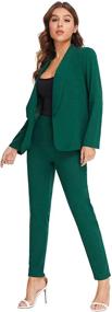 img 2 attached to 👚 SheIn Women's Blazer with Pockets - Clothing for Women in Suiting & Blazers