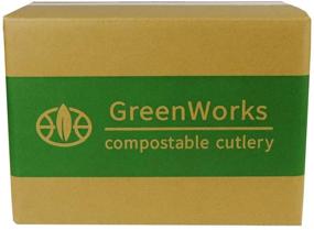 img 2 attached to 🌿 GreenWorks 7-inch Heavy-duty Compostable CPLA Cutlery Kits, 800 Pieces (200 Sets) - Fork, Spoon, Knife, Napkin 4 in 1 - Individually Wrapped With Compostable Bags - Sustainable Alternative to Plastic Disposable Utensils