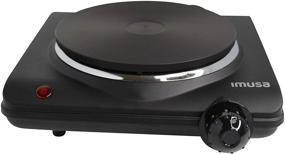 img 4 attached to 🔥 Imusa USA GAU-80315 Single Electric Hot Plate: Efficient and Stylish in Black