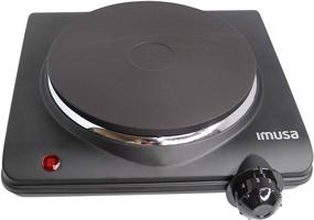 img 3 attached to 🔥 Imusa USA GAU-80315 Single Electric Hot Plate: Efficient and Stylish in Black