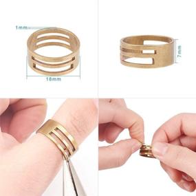 img 2 attached to PH PandaHall 1250pcs Rose Gold Iron Jump Rings in 6 Sizes - Jump Lock Rings, O Rings, Connectors Included with Open Tool - Ideal for Jewelry Making Supplies and Necklace Repair (4mm, 5mm, 6mm, 7mm, 8mm, 10mm)