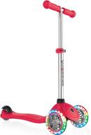 🛴 globber - 3 wheel scooter for kids, ages 3+, adjustable height kick scooter with lights and patented steering lock, easy-to-learn steer, reinforced body, supports up to 110lbs logo