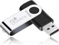 флэш-накопитель usb 1000 гб - накопитель высокой емкости 2.0 thumb drive от dianww для компьютера/ноутбука - вращающийся дизайн, черный. логотип