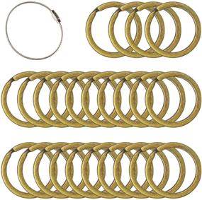 img 4 attached to Flat Key Rings Key Chain Metal Split Ring 40Pcs (Round 1 Men's Accessories