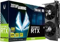 🎮 zotac geforce rtx 3060 twin edge oc 12gb gddr6 192-bit 15 gbps pcie 4.0 gaming graphics card, icestorm 2.0 cooling, active fan control, freeze fan stop logo