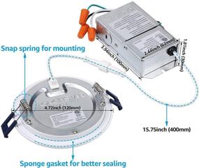 img 1 attached to TORCHSTAR Essential Slim Can Killer Downlight Electrical component for Industrial Lighting