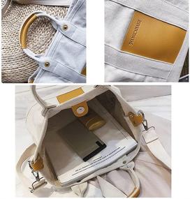 img 1 attached to 👜 Женские сумки и кошельки - плечевые сумки C белым цветом для покупок, хобо-сумки