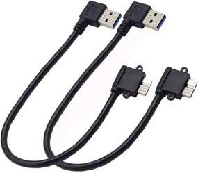 img 3 attached to 💡 Seadream 2Pack 25CM Right Angle USB 3: Efficient Charging and Data Transfer Solutions