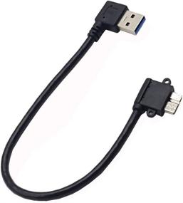 img 1 attached to 💡 Seadream 2Pack 25CM Right Angle USB 3: Efficient Charging and Data Transfer Solutions