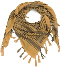 img 1 attached to 🧣 Military Shemagh Tactical Cotton Keffiyeh: Stylish Women's Accessories for a Tactical Edge