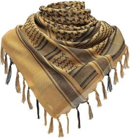 img 4 attached to 🧣 Military Shemagh Tactical Cotton Keffiyeh: Stylish Women's Accessories for a Tactical Edge