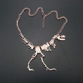 img 1 attached to NIANXIN Ожерелье со скелетом динозавра Tyrannosaurus