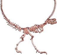 nianxin dinosaur skeleton necklace tyrannosaurus logo