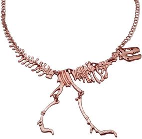 img 4 attached to NIANXIN Ожерелье со скелетом динозавра Tyrannosaurus