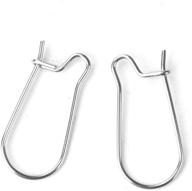 👂 jgfinds 48 pack stainless steel ear wire hooks - earring findings logo