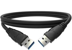 img 2 attached to 🔌 Оптимизированный кабель Mediabridge USB 3.0 (4 фута) - SuperSpeed тип A мужской к типу A мужской