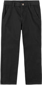 img 3 attached to 👖 Boys' Clothing: Chaps School Uniform Chino Pants - Burnished