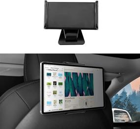 img 4 attached to 📱 Basenor Tesla Model Y Model 3 Tablet Holder - Headrest Tablet Mount Stand Cradle Accessories