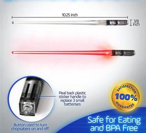 img 1 attached to 🌟 Sabers Chop LED Light Up Star Wars Chopsticks - Darth Red (1 Pair)