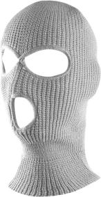 img 3 attached to 🧣 Stay Warm and Cozy with Super Z Outlet Knit Sew Acrylic Outdoor Full Face Cover Thermal Ski Mask - Perfect Fit for Everyone!