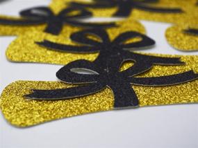 img 1 attached to Diploma Confetti - Pack of 12, 4-inch Graduation Centerpieces for Congrats Grad Party Decorations, Graduation Table Decor, Class of 2021 High School College Graduation Party Supplies in Gold & Black Glitter
