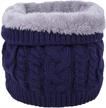jfan winter knitted warmer double layer women's accessories logo