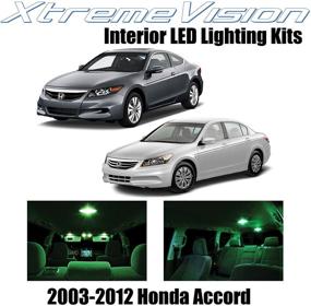 img 4 attached to XtremeVision Interior LED For Honda Accord 2003-2012 (12 Pieces) Green Interior LED Kit Installation Tool