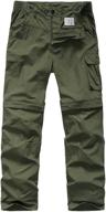👖 youth outdoor convertible camping trousers - boys' clothing and pants logo