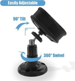 img 1 attached to 📷 2-Pack Black Silicone Skins with Mount for Blink XT / XT2 Security Camera - Protective Silicone Case - Swivel Rotating Mounting Connector with Blink XT2 Cover - NOT Compatible with 2020 New Blink Indoor/Outdoor Cam - by SULLY