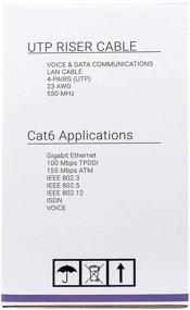 img 1 attached to Кабели Newyork Cat6 для подъема (CMR) 1000 футов - 4 пары твердых проводников 23AWG