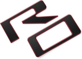img 4 attached to EyeCatcher Tailgate Insert Letters Fits 2019-2021 Chev Slverado (Pro Black And Red)