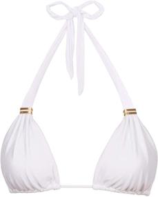 img 3 attached to 👙 ViX Paula Hermanny Women's Standard White Bia Tube Top: A Timeless Summer Staple