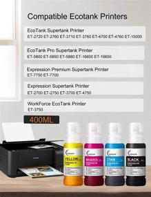 img 3 attached to 🖨️ Luckyink Sublimation Ink Refill: Enhance Your Printing with ET-2720 ET-2760 ET-15000 ET-4700 ET-3760 ET-4760 ET2700 Sublimation Printer